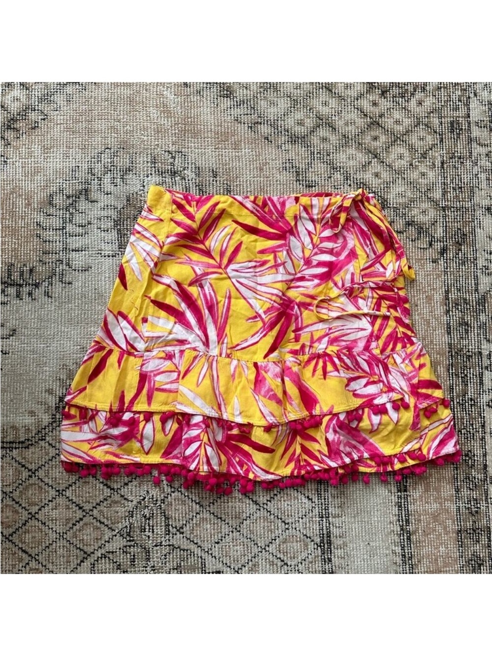 Lovers + Friends Yacht Party Wrap Skirt